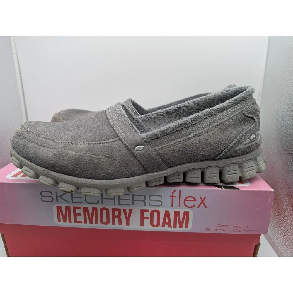 Skechers Women's Memory Foam EZ Flex 2 9.5 Motion Slip On Gray 22647 CCL